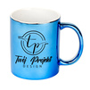 Blue metallic mug - shiny