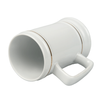 White mug 600 ml square ear carton 18 pcs.