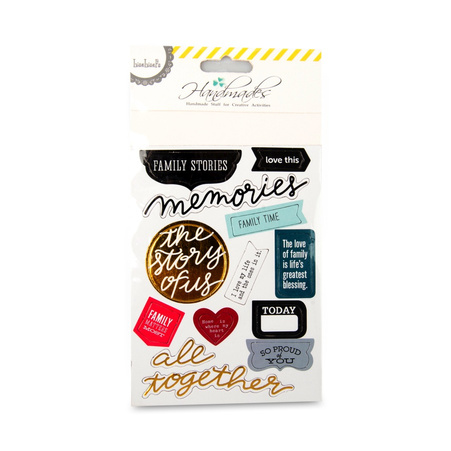 Scrapbook album - decorative stickers (words/characters)