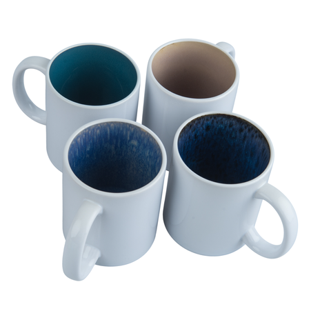 Pavo white mug - inner gray beige carton 36 pcs.