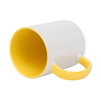 Combo white mug - handle and inside yellow - half pallet 432 pcs.