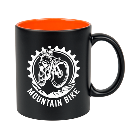 Mug for engraving matte black - inner orange carton 36 pcs.