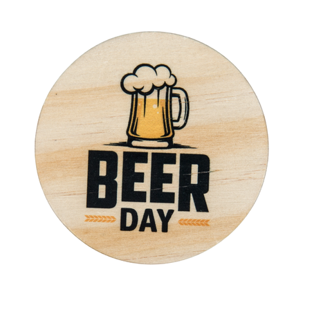 Bamboo opener for sublimation - diameter 6.5 cm (set of 10 pieces)