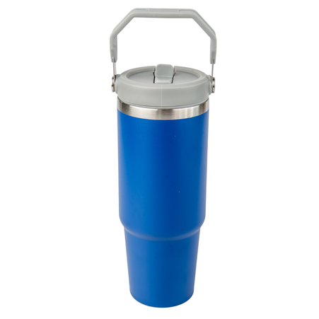 Trip 900 ml steel mug engraved/UV - blue