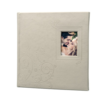 Album kieszeniowy szyty 10x15/200 zdjęć - Szary z okienkiem