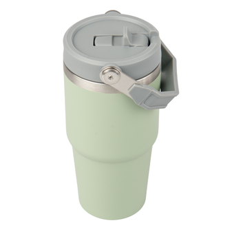 Kubek stalowy Trip 600 ml grawer/UV - jasnozielony