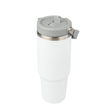 Kubek stalowy Trip 900 ml grawer/UV - biały