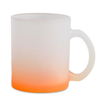 Kubek szklany szroniony gradient pomarańczowy karton 36 szt.
