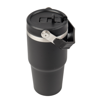 Kubek stalowy Trip 600 ml grawer/UV - czarny