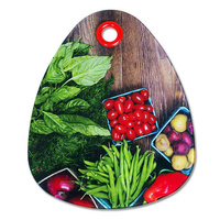 Deska do krojenia szklana - kropla 23x29cm