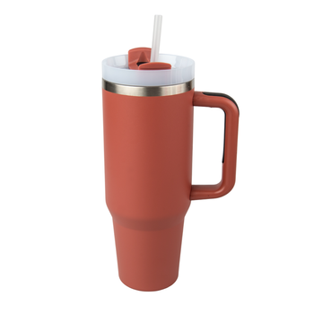 Kubek stalowy Travel 1200 ml grawer/UV - ceglasty