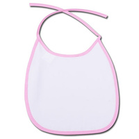 Śliniak dla dzieci - różowa lamówka (komplet 5szt.)