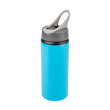 Aluminiowa butla Active z ustnikiem 650 ml  - niebieska komplet 5 szt.