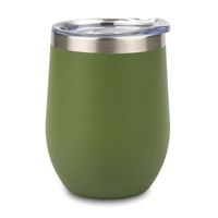 Kubek stalowy do graweru Wine Cup - zielony