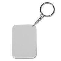 Brelok plastikowy prostokąt 4.6x6.6 cm komplet 5 szt.