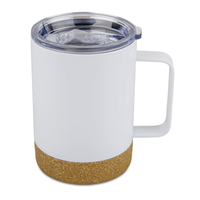 Kubek stalowy 360 ml z uchwytem, korkowy spód