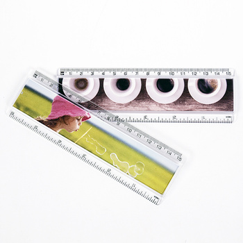 Linijka plastikowa na zdjęcie 15 cm