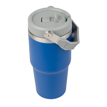 Kubek stalowy Trip 600 ml grawer/UV - niebieski