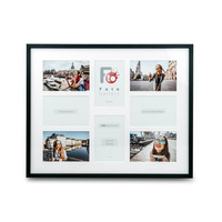 Ramka drewniana do kilku zdjęć  - Fotogaleria BLACK 40X50